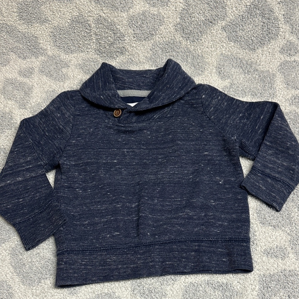 Old Navy Kids Navy Blue Sweater with Button Detail 3t
